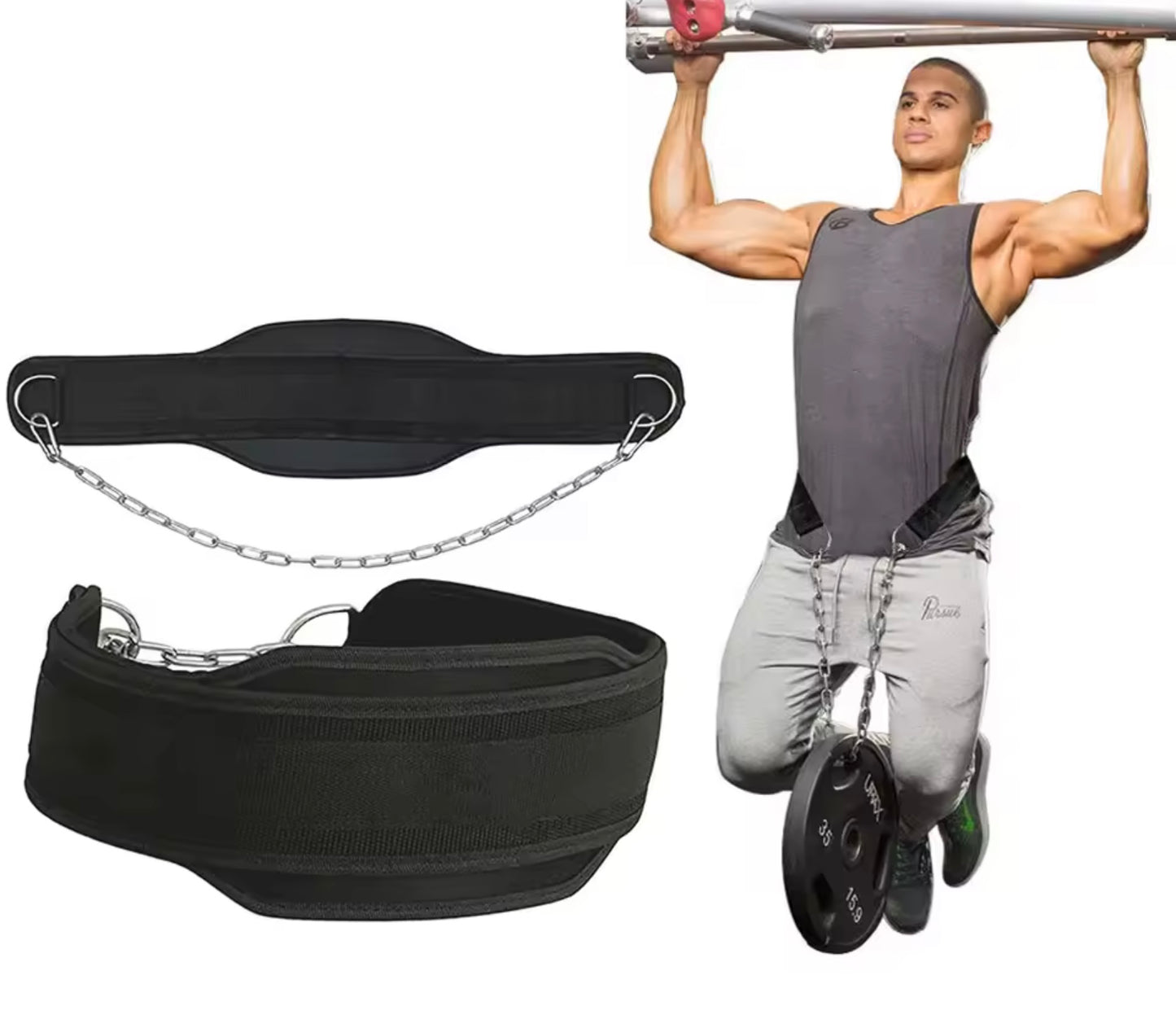 PowerBelt™ – Ceinture de Musculation avec Chaîne