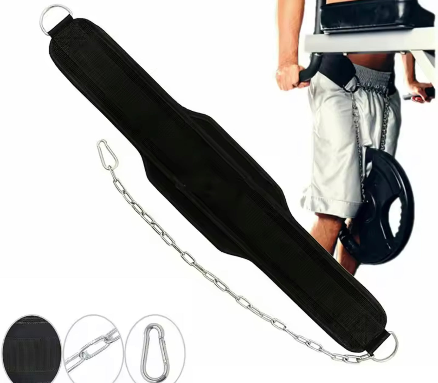 PowerBelt™ – Ceinture de Musculation avec Chaîne