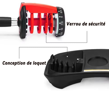 PowerGrip™ – Haltère Réglable